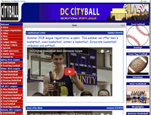 Tablet Screenshot of dccityball.com